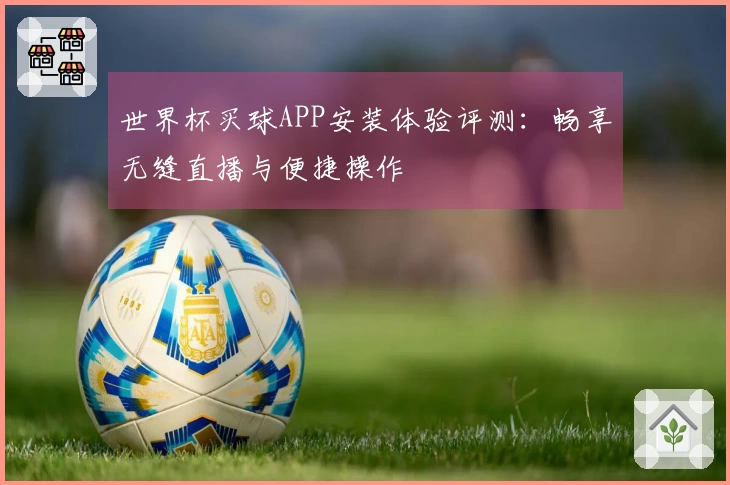 世界杯买球APP安装体验评测：畅享无缝直播与便捷操作